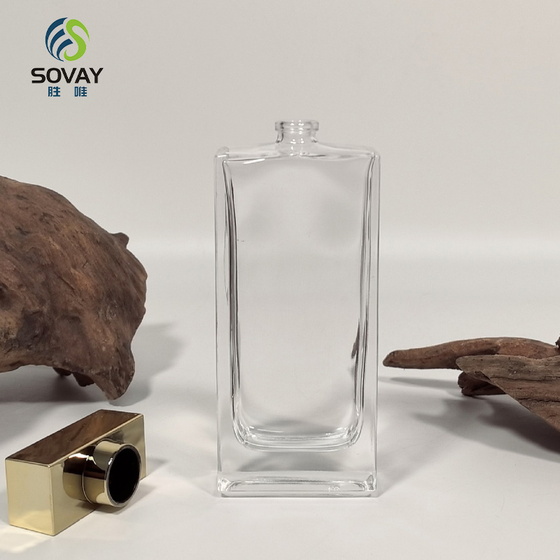 SC01 Luxury High Quality 30ml 50ml100ml Clear Crystal Glass Spray Perfume Bottle with Silver Mazhu Long Cover