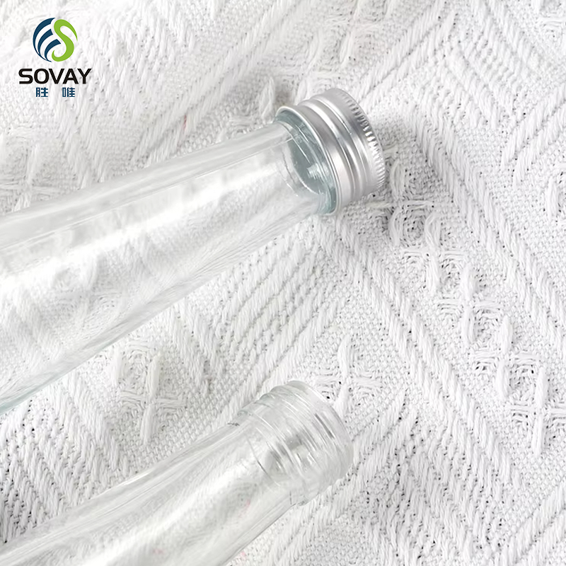 SD19 Wholesale Empty 250ML 330ML Conical Glass Drink Bottle Cold Brew Coffee Juice Glass Bottles With Aluminum Cap