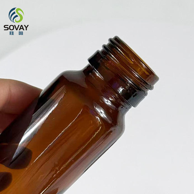 SM02 Amber Glass Tablet Bottle