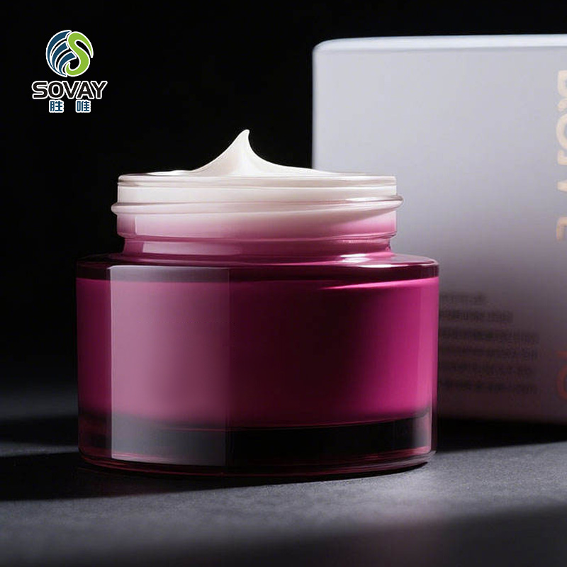SC11N 5g 10g 15g 20g 30g 50g 60g 100g Custom Logo Empty Glass Frosted Eye Facial Skincare Cream Jars with Lid Portable Scrub Cream Cosmetics Container