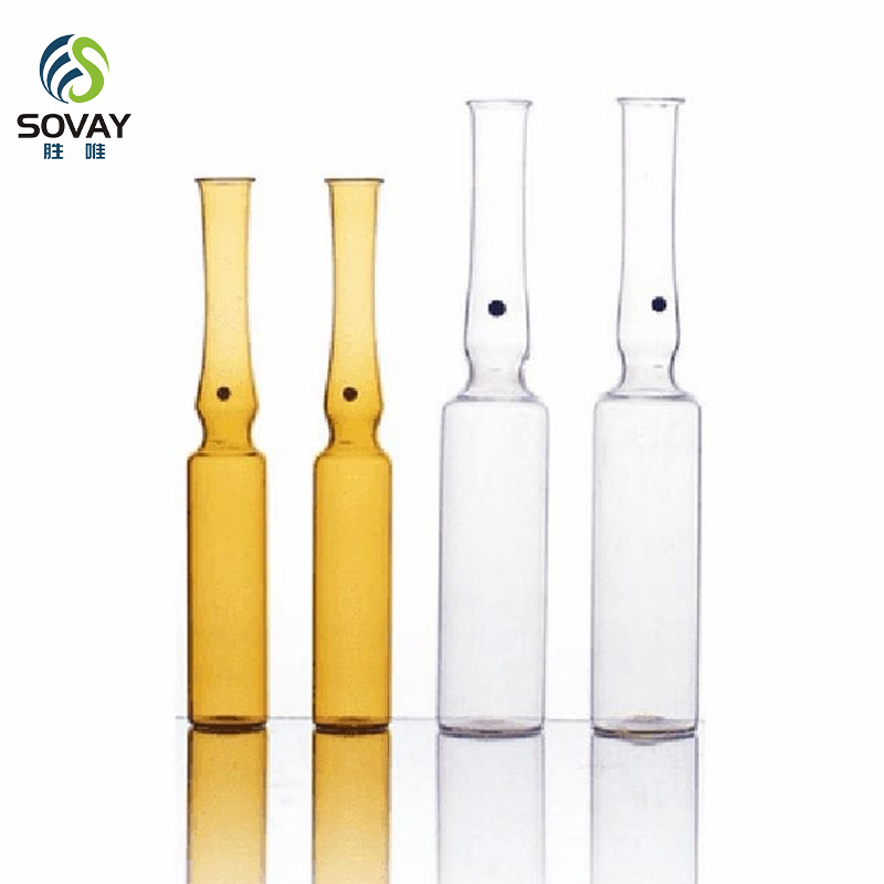 SM25 1ml 2ml 5ml 10ml 20ml Form B Amber Empty Medical Low Borosilicate Glass Ampoule