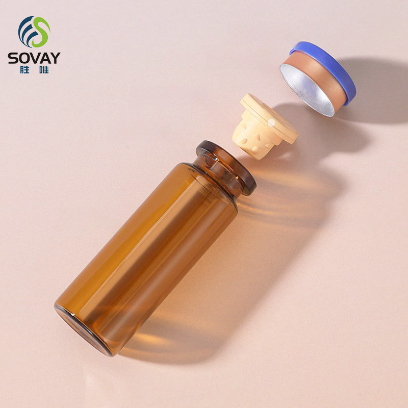 SM18N Factory Price Glass Vials 3ml 5ml 6ml 7ml 8ml 10ml 15ml 20ml 30ml with Screw Cap Rubber Stopper