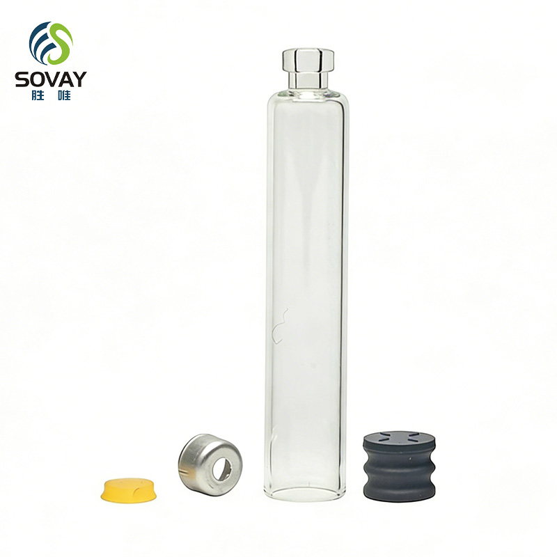 SM28  Wholesale Cartridge Vials Dual 1.5ml 1.8ml 3ml Transparent Medical Empty Disposable Glass Cartridge Vial for Injection Pen