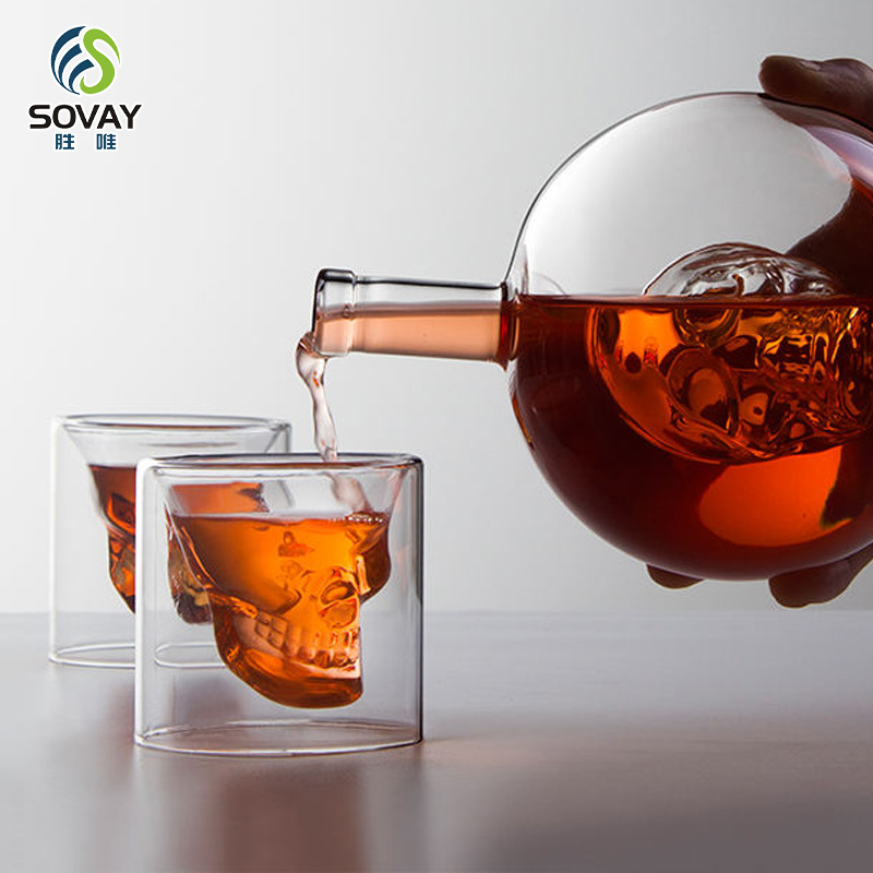SA03N Rts Fathers Day Top Selling Shape Glass Crystal Globe Whiskey Decanter Bottle Glasses Cup Cups Set